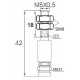 Indukční snímač MB526PFAV6, M5, 0,8mm, PNP, NO