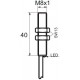 Indukční snímač B03G82PO, M8, 2mm, PNP, NO