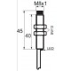 Indukční snímač B03EG86PO, M8, 5mm, PNP, NO