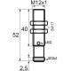 Indukční snímač B01122POC5, M12, 2mm, PNP, NO