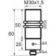 Indukční snímač B033020PCC5, M30, 20mm, PNP, NC