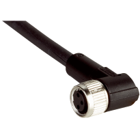 Kabel s konektorem DOL-0803-W05MC, M8, 3pin, úhlový, samice