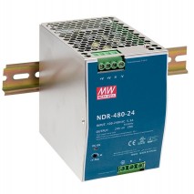 Napájecí zdroj NDR-480-24, 24V, 480W, 1-fáze, na DIN lištu
