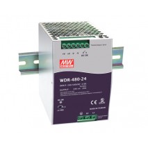 Napájecí zdroj WDR-480-24, 24V, 480W, 1/2-fáze, na DIN lištu