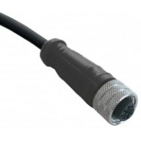 Kabel s konektorem 803000E03M020, M12, 3pin, přímý, samice, 2m